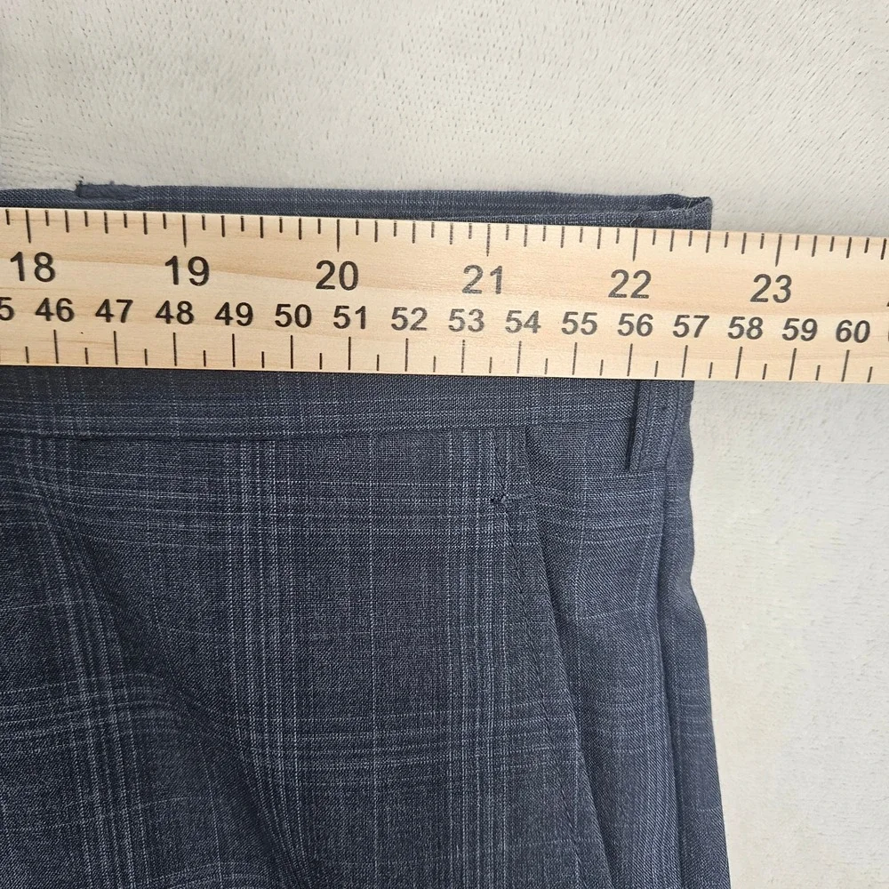 Coogi Luxe Mens 3 Piece Suit 52R Blue Glen Plaid Wool Blend Blazer Vest Pants
